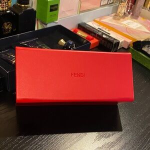 Fendi Vibrant Red sunnies case